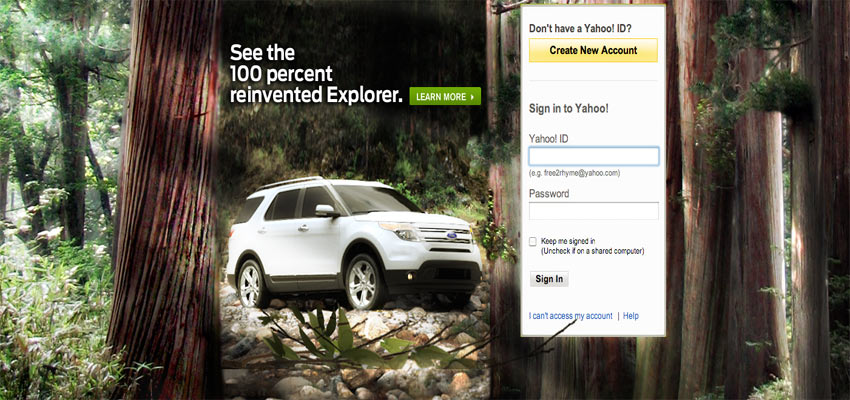 Explorer Yahoo Reveal