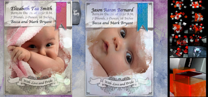 Baby Card Template Haris Cizmic - Creative Services from Detroit to Sarajevo